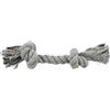 Trixie corda gioco per cani - Set %: 2 x 15 cm con 2 nodi, grigia