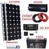 Kit Fotovoltaico 2KW Pwm Inverter 2000W Pannello Solare 200W Batteria 150Amp 10M