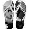 Havaianas Hype, Infradito Uomo, White White Black Black, 37/38 EU