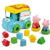Clementoni Baby Clementoni - Modellino con autobus Peppa Pig - Gioco con forme e fori per promuovere le capacità motorie e coordinazione per bambini dai 9 mesi in su, 17886