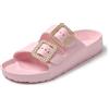 JOMIX Ciabatte Donna Estive Comode Mare Casa Piscina in Gomma EVA Ciabatte Donna Elegnate Fibbia Decorato Strass SD8003 (Rosa, 38)