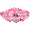 Relaxdays Tappeto Puzzle in 36 parti, in Gommapiuma EVA, Atossico, 1,4 m², con Bordo Rialzato, Antiurto, Lilla/Rosa, Colore, 1 x 31.5 x 31.5 cm, 10037477_113