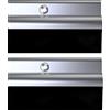 STORMGUARD 03AM0050838A BDS Guarnizione in gomma per fondo porta, alluminio, 838 mm, set da 2 pezzi