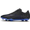 Nike Vapor 15 Club FG/MG, Scarpe da Calcio Uomo, Black/Chrome/Hyper R, 43 EU