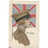 1916 FRANCHIGIA UFF POST MIL SU CARTOLINA DONNA MIL FIRMATA CHERUBINI X FERRARA