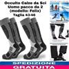 Calze Termiche Invernali Da Sci Uomo Pacco Da 2 (Modello: Felix) Taglia 43-46