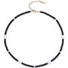 GAVU Collana Perle Donna, Collana da Donna Estiva con Perline Heishi di Onice Nero e Perle Coltivate di Acqua Dolce