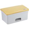 Ubbi Dispenser per salviette per bambini, Dispenser per salviette con piastra pesante, Sigilli in gomma e finestra trasparente, Pantone Yellow