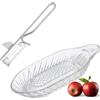 Westmark Grattugia per Mele e Sbucciatore, Set da 2 Pezzi, Vetro/Acciaio Inossidabile/Acciaio, Steel, Trasparente/Argento, 115222E6