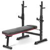 TLGREEN Panca Palestra Multifunzione Pieghevole, 5 Altezze Regolabili, Panca per Pesi con Squat Rack, Panca Piana con Bilanciere e Pesi per Allenamento a Casa, Carico Max. 200 kg