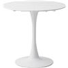 JZGORC Tavolo da Pranzo Rotondo Moderno, Tavolo da Pranzo Rotondo da 110 cm, Adatto per 4-6 Persone, Perfetto per Soggiorno, Sala da Pranzo, Cucina, Caffè