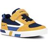 Geox B Kilwi Boy, Scarpe da Ginnastica Bimbo 0-24, Ochre Navy, 20 EU