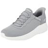 Skechers Bobs Squad Caos Hype Quotidiano, Senza Lacci Uomo, Maglia Grigia, 43 EU