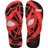 Havaianas Top Marvel Logomania, Infradito Unisex, Black/Red Ruby, 39/40