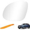 HTTYHT Vetro a specchio sostituzione per VW Tiguan 2007-2016/Skoda Yeti 2014-2017/VW Sharan 2010-2022/SEAT Alhambra 2010-2020 Riscaldabile Specchio esterno regolabile adatto lente di retromarcia (Sinistra)