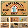 LUA VIKA Zerbino ingresso esterno cocco - Benvenuti - 40x70 cm - tappeto ingresso esterno casa - zerbino cocco - zerbini moderni e originali