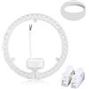 Nizirioo Modulo LED da 36 W, set di conversione per lampada ad anello, bianco, per plafoniere e applique di ricambio, lampada fluorescente circolare per cucina, soggiorno, centro commerciale