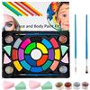 FLYISH DIRECT Colori Trucco Viso Bambini, Split Body Paint Face Paint, Kit Trucco Carnevale, per Feste in Maschera, Halloween, martedì Grasso, Natale
