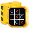 COLEESON Trio Elettronico, Tic Tac Console Portatile per Puzzle 3 In 1, Console di Gioco da Viaggio per Bambini e Adulti, Regalo Natalizio per Bambine e Bambini 6+ (A)