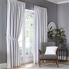 Fusion Tende oscuranti bianche, 168 x 229 cm, plissettate, 2 pannelli, termiche e insonorizzate, tende bianche per camera da letto e soggiorno, set di tende in cotone foderate