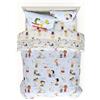 Franco Collectibles Peanuts - Set di biancheria da letto, 7 pezzi, super morbido, copripiumino e lenzuola, per letto matrimoniale, (prodotto con licenza ufficiale al 100%)