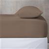 BANZAII TEXTILE INNOVATOR ONLINE Banzaii Lenzuolo sotto con Angoli Invernale Felpato in Flanella Anti-Pilling 100% Cotone Tinta Unita Una Piazza e Mezza 110/120 x 200 cm Corda