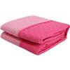 Corredocasa Trapuntino Copriletto Singolo, Made in Italy - Trapuntato Doubleface Mezza Stagione, Coperta Bicolore Primaverile in Morbida Microfibra (Rosa/Fucsia)