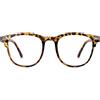 URAQT Occhiali Vista Uomo Rettangolari, Occhiali Da Vista Grande per Uomo Danna, Occhiali Alla Moda, Antisabbia, Decorativi(Leopardo)