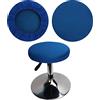 HuaLiSiJi Copri Sgabello Rotondo Fodera Sgabello Rotondo, Lavabile Facile da Pulire Traspirante e Resistente, per Sgabelli Rotondi di 30-40 cm di Diametro (Blu)