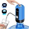 EASY SPEED EASYSPEED Distributore d'acqua elettrico USB-C, pompa automatica portatile con 2 adattatori per bottiglie e caraffe da 5, 8, 10, 15 e 20 litri, 1200 mAh per palestra da campeggio, ufficio, Blu