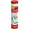 Caran d'Ache Scatola di metallo 18 matite colorate acquerellabili Swisscolor + poster a tema Animali della Svizzera