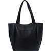 Wivmypog Borsa tote da donna Borsa a tracolla oversize con manico superiore Borsa shopper da weekend in ecopelle Borsa da pendolare di grande capacità (Nero)
