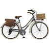 Via Veneto by Canellini Bicicletta Bici Citybike CTB Donna Vintage Retro Via Veneto Alluminio Cassetta Grigio Taglia 46