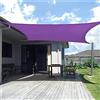 iFCOW Tenda parasole rettangolare, 2 x 3 m, con blocco UV di sabbia, pieghevole, per cortile, giardino, piscina (viola)