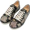 DOGO Femme Cuir Vegan Noir Baskets - Never Ending Story Motif