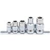 BGS 70103 | Bussola porta inserti con sfera di tenuta | 6,3 mm (1/4) / 10 mm (3/8) / 12,5 mm (1/2) | 5 pz.
