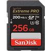 SanDisk 256GB Extreme PRO scheda SDXC + RescuePro Deluxe fino a 200 MB/s UHS-I Class 10 U3 V30