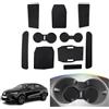SKTU Compatibile con Renault Austral E-Tech Hybrid 2022-2024 2025 Tappetini Antiscivolo in Gomma,Console Centrale, Porta Bicchieri, Portabicchieri Bianco Accessori Austral (Nero)