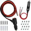 GTIWUNG 1 Pezzo Spinotto Presa Accendisigari Auto con interruttore 210CM 16AWG +1 Pezzo 12V Auto Accendisigari Cavo, Maschio Presa Accendisigari Adattatore 15CM 16AWG per Auto,SUVs