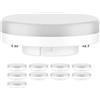 ledscom.de 10 pezzi lampadina GX53 LED, bianco caldo (3000 K), 0,5 W, 51lm, opaca