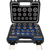 HASKYY - Set di 16 pezzi, XZN Torx - Set di chiavi a bussola a 12 punte, 8-24 mm, per esterni