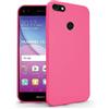 N NEWTOP Cover Compatibile per Huawei Y6 PRO 2017, Custodia TPU Soft Gel Silicone Ultra Slim Sottile Flessibile Case Posteriore Protettiva (Fucsia)