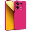 MyGadget Cover per Xiaomi Redmi Note 13 5G - Custodia in Silicone Morbido a Doppio Strato - Case con Protezione Fotocamera & Fodera Interna Antigraffio - Magenta Rosa