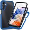 JIAFEI Cover per Samsung Galaxy A55 5G, [con Protezione dello Schermo Integrata] 360 Gradi Rugged Trasparente Case Armor Bumper Cover per Samsung Galaxy A55 5G - Blu