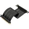 LINKUP - AVA5 Cavo Riser PCIE 5.0 | Pronto per RTX5090 RX9070 GPU | Velocità x16 128GB/s | Compatibile con PCIE 4.0 e WRX80/WRX90E | Angolo Retto Nero 25cm (Lunghezza totale 29cm)
