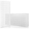 LINLAN 8 Pezzi 15 x 30 cm(5.9x11.8in) Griglia per Acquario in plastica, divisore per Acquario, per filtrare e Proteggere Il Fondo Fai da Te (Colore Bianco, Senza accessor)