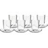 Leonardo Napoli 024215 - Set di 12 tazze e piattini, lavabili in lavastoviglie, 380 ml, 14 Ø