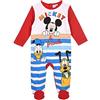 Nada Home Body neonato Disney tutina Mickey Mouse Paperino Pluto maniche lunghe 3301