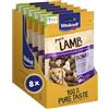 Vitakraft Pure Lamb Bonas, snack cane, ossi al calcio con carne di agnello, snack per l'addestramento del cane, senza zuccheri aggiunti (8x 80g)