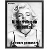 Homedecoration Cornice portafoto Bonanza dimensioni 60 x 85 cm in nero venato con vetro acrilico trasparente 1 mm in 52 colori